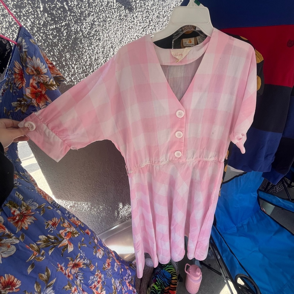 Pink Gingham Dress